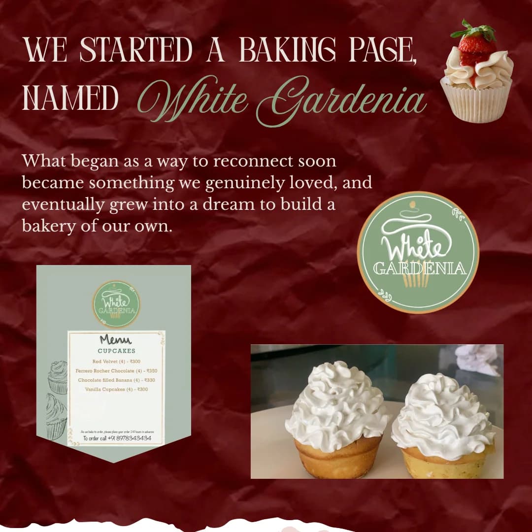 Original scrapbook page 4: The White Gardenia days